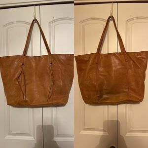 HOBO Tan Leather Shoulder Tote
